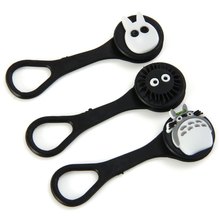 3pcs Cartoon Cable Ties Earphone Cord Organizer Wrap Cable Winder for Headphones Earphones -P28