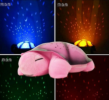 Turtle night light USB Music projector 4 Colors 4 Songs star lamp for Children gift comfortable