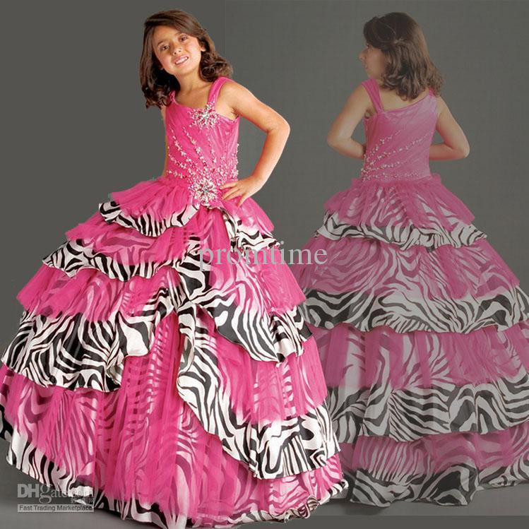 Zebra stripe wedding dresses