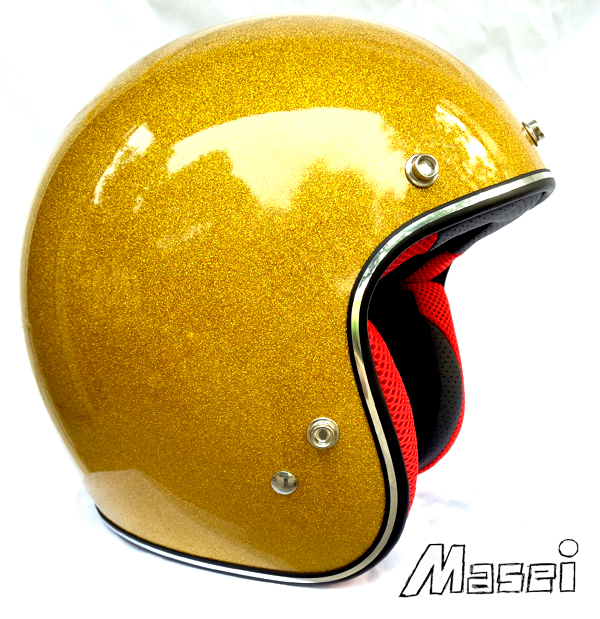 Mary Star children MASEI motorcycle helmet electric car helmet half helmet 901 flash gold