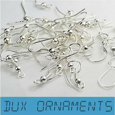 Wholesale Jewelry Findings Surgical Stainless steel Silver Earring Hooks Earring Findings Nickel Free 20mm Jewelry Connector