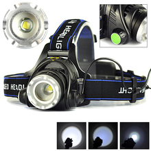 Hotest!Rechargeable 2000LM XM-L T6 Zoomable Headlamp Led Headlight 18650 Bike Bicycle Head Light Camping Fishing with Charger
