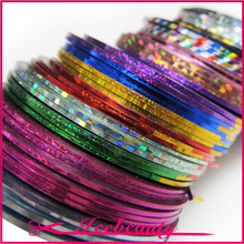 100pcs/lot 39 Colors Rolls Striping Tape Line Nail Art Sticker Tools Beauty Decorations for on Nail Stickers