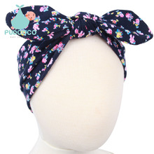 Baby Girls Print Knot Headband Toddler Infant Top Turban Flower Hair Accessories Children Headwear H247