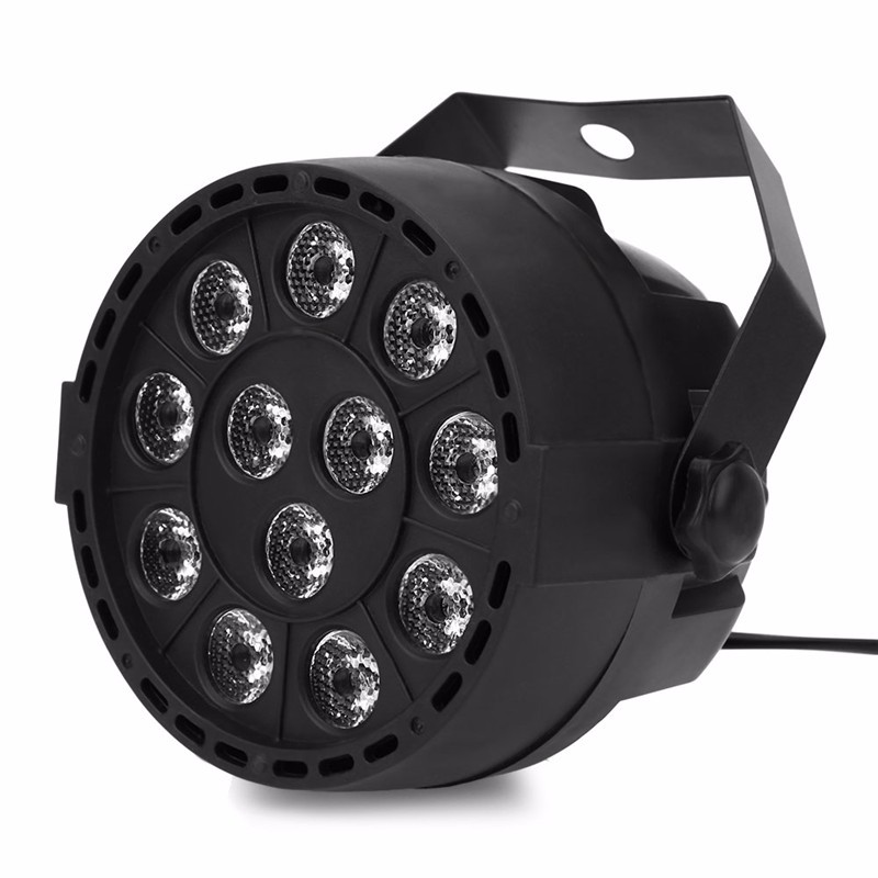 2020 Flat LED Par RGBW DMX512 Disco Lamp Stage Light Voice Activated