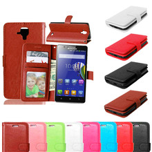 Phone Bag For Lenovo A536 Skin Wallet Book Style Stand PU Leather Cover Flip Case For Lenovo A536 With Card Holder&Phone Frame