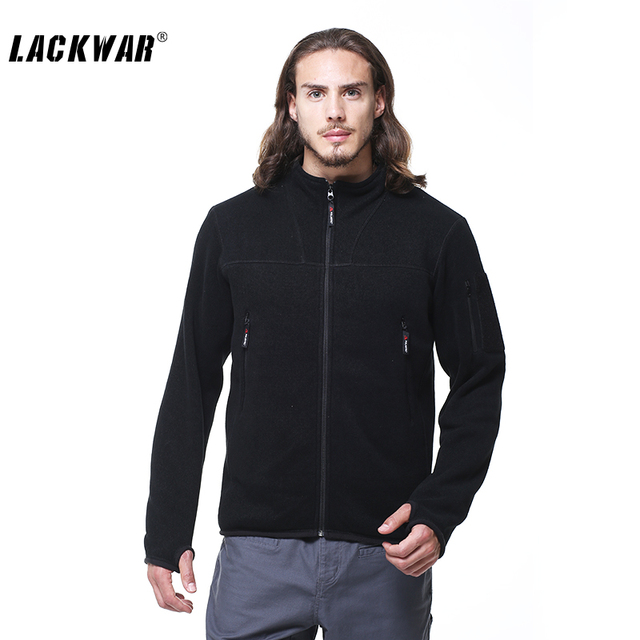 Lackwar открытый трикотажные кофты австралийской шерсти мужчины теплый тепловой походы дышащая куртка марка ветрозащитный кемпинг пальто L-BKJ0023