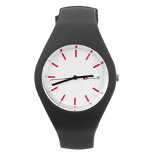 Fashion Men Women Silicon Strap Round Dial Sport Leisure Wrist Watch Jewelry For Girl Women Round