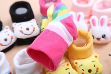 24 Style Lovely Cute Newborn Baby Socks Animal Cartoon Doll Infant Socks Model Anti slip Boys