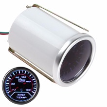 2 52mm Car Universal Smoke Len LED Water Temperature Gauge Meter