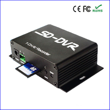 Free shipping! 1 ch mini sd card cctv dvr , av recorder support 32G tf card loop recording
