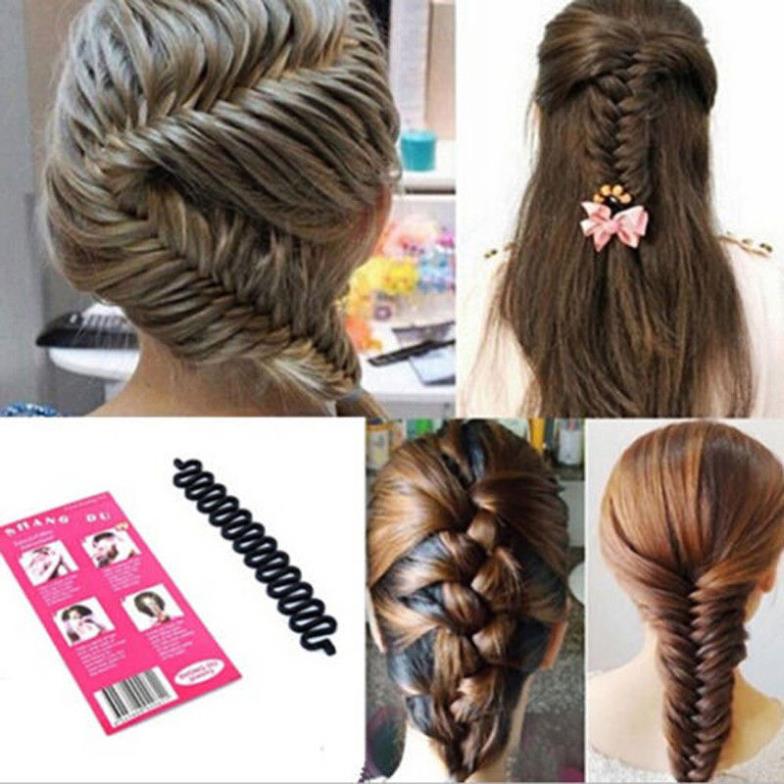 French Hair Roller With Hook Magic Twist Styling Braiding Tool Bun Maker Free Shipping M01072a