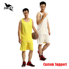 Custom Double-Side Wearing Ultra-Light Breathable Basketball Jersey GYM Sport Uniform Cheap Throwback Basketball Shirt Tracksuit