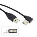 Free Shipping High Quality USB 2 0 Male to Male Data Cable 100cm Reversible Design Left