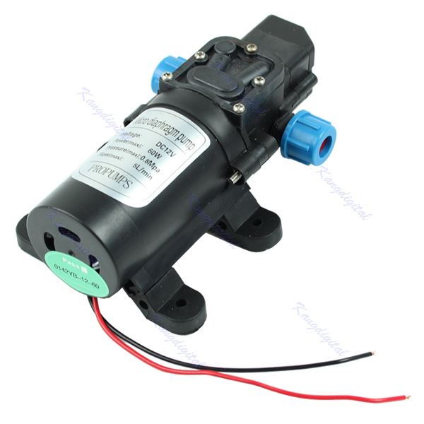 Hot Sale! 12V Water Pump DC 5L/min 60W Micro Car Diaphragm High Automatic Pressure Switch + Drop Shipping