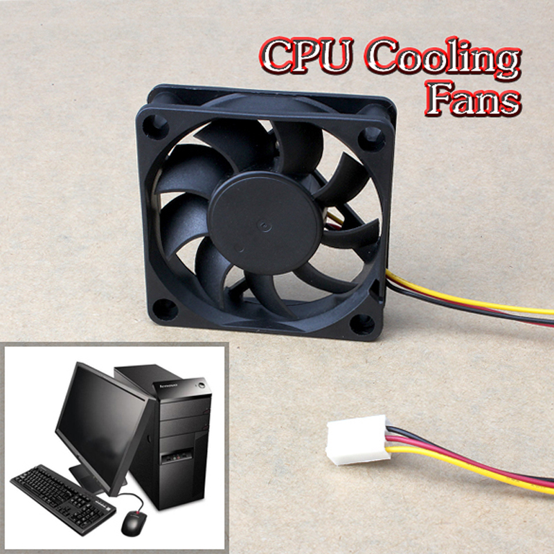 60x60x15mm 3 Pin 12V Case Computer Cooler Cooling Fan PC Black Free Shipping