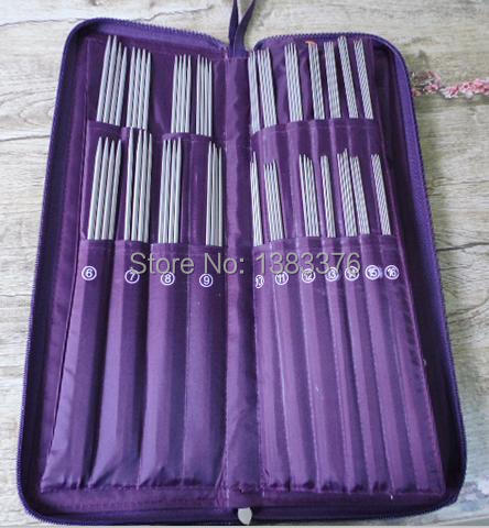 60cm long 104 pcs/set needlework tools stainless steel circular knitting needles set croch...