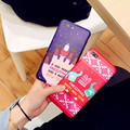 Christmas Cute Sweater Phone Cases For Iphone 7 6s Snow Santa Deer Soft TPU Cartoon Phone