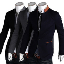 2015 New New Arrival Regular Polyester Cotton Single Breasted Broadcloth Full Jacket Men Blazer Men Blazer