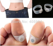  Slimming Silicone Foot Massage Magnetic Toe Ring Fat Weight Loss Health