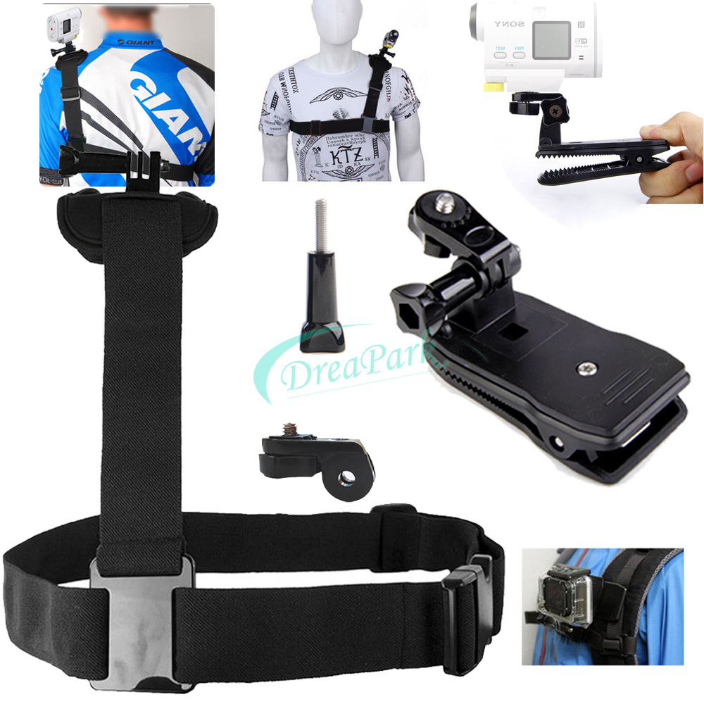 Camera Sony Action Cam Accessories aliexpress com buy dreapark for action sports camerafor gopro sony cam accessories kit shoulder strap360 rotating c