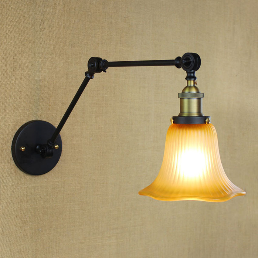 Aliexpress.com : Buy Loft Style Edison Vintage Industrial Lamp Wall Lights with Glass Shade Wall ...