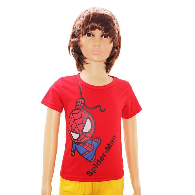Boys girls t shirt cartoon Spiderman clothes minion costume children s clothing t shirts kids wear