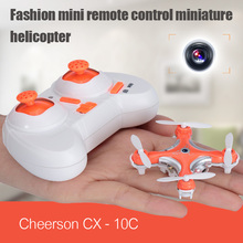 Cheerson CX – 10C CX-10C CX10C Mini 2.4G 4CH 6 Axis Gyro RC helicopter Quadcopter drone with 0.3MP Camera Remote Control Toys