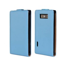 Luxury Genuine Real Leather Case Flip Cover Mobile Phone Accessories Bag Retro Vertical For LG P705