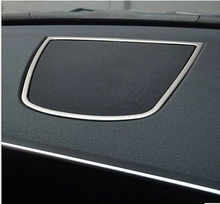 For BMW X5 F15 2014 stainless steel Dashboard Console Speaker Frame Trim