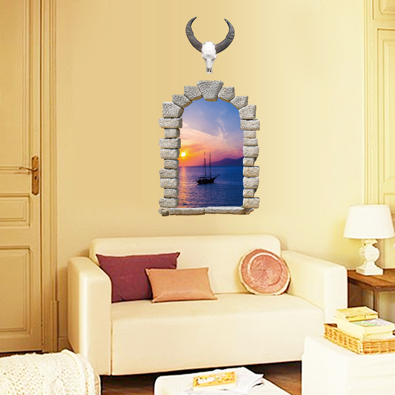 Popular Wall Decal Window ViewBuy Cheap Wall Decal Window View lots