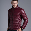 2017 Six colors casual men s cotton ultra thin breathable slim winter jacket men s light