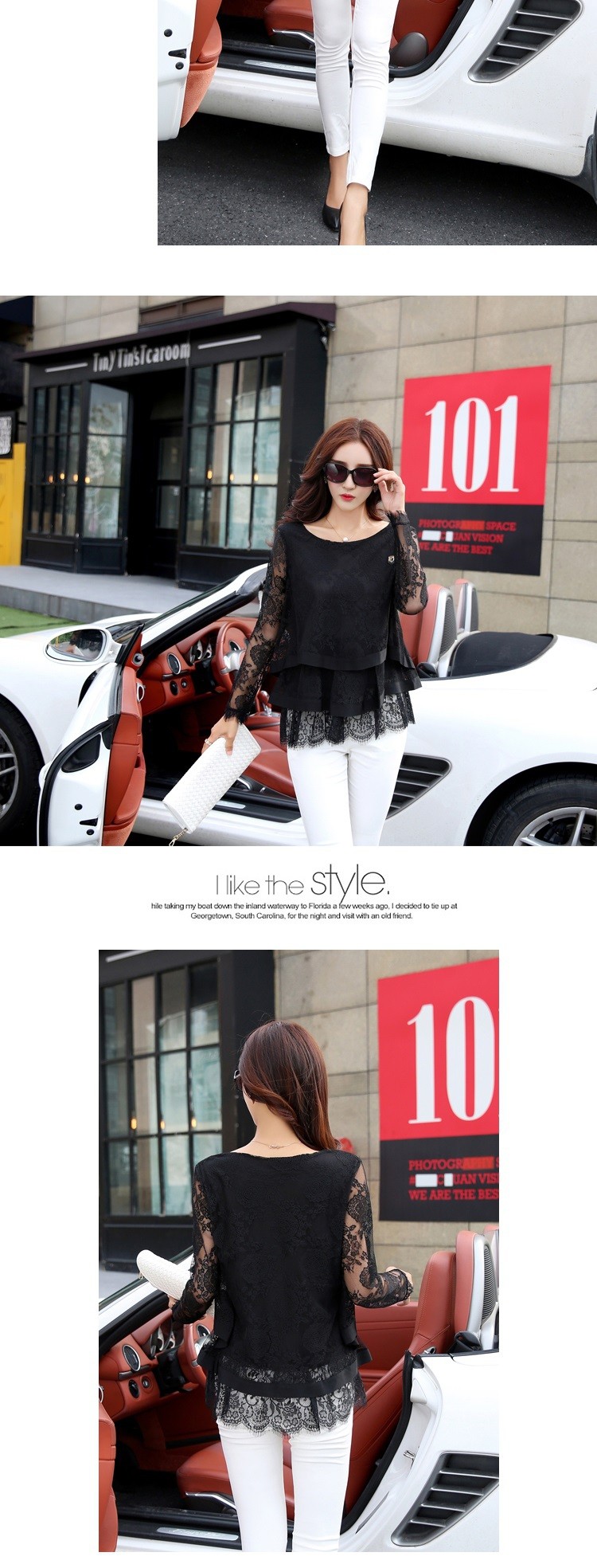 14 slim chiffon blouse