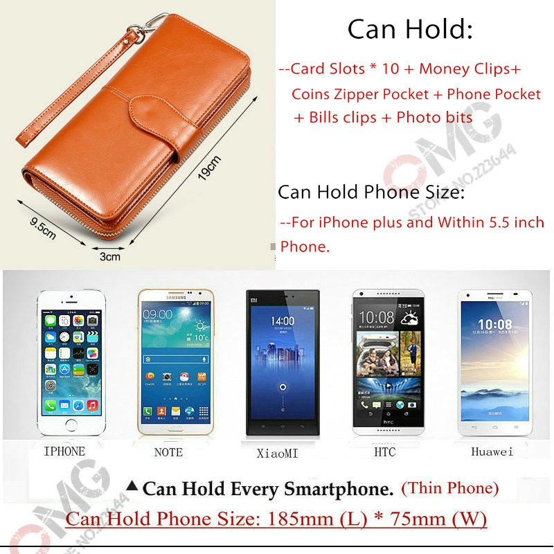 Leather wallet for money 1