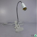LED Reading Desk Lamp With Clip 360 Degree Free Twisted Flexible Metal Tubing Table Lamp