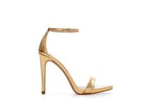 Za 2014 New Spring Summer Authentic Thin silver Gold Open-toed high-heeled Sandals With Ankle Wrap Sandals Platform For Dress