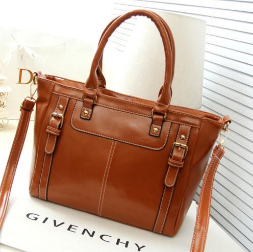 ysl brown leather handbag messenger  