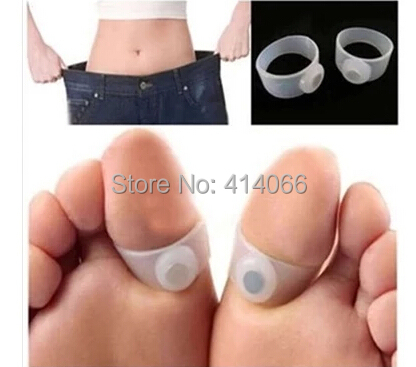 2014 New Quality Foot care Tool 2pcs Silicone Magnetic Massage Foot Toe Ring delicate Keep Fit
