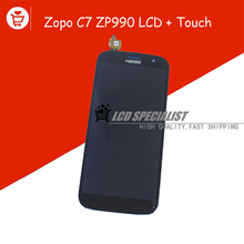 New Original ZOPO C7 ZP990 Touch Screen + LCD Display With Digitizer Glass Sensor Full Assembly Re3partment