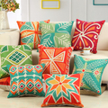 2016 Hot Sell New Home Decorative Bed Cushion Throw Pillowcase 18 Vintage Cotton Linen Square Pillows