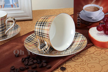 Porcelain coffee set bone china tea set 15 pieces European coffee pot coffee jug saucer set