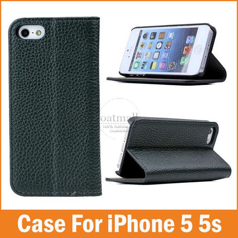 2015 New Retro Real Genuine Leather celular for iPhone 5 5S 5G Case Luxury Flip For