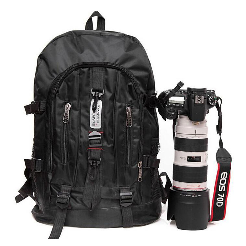 2015 new Fashion arcuate shouider strap zipper solid casual bag male backpack school bag Nylon bag