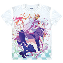 No Game No Life T-shirts kawaii Japanese Anime t-shirt Manga Shirt Cute Cartoon Sora Shiro Cosplay shirts 40997062138 tee 422