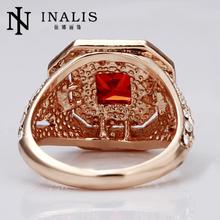 R065 New Arrival Fashion Ruby Jewelry anillos 18K Gold Rings For Women Vintage Wedding Rings Best