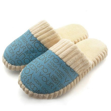 New Slipper Autumn Winter Warm Men Women Cotton-padded Lovers At Home Slippers Indoor floor Shoes