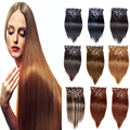 Ruifa Hair Clip In Human Hair Extensions 120g Brazilian Straight Clip In Hair Extensions Wavy Hair