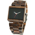 the best luxury Fashion Unisex Watch women s Brand Design Red Sandalwood Shape Leather Band Quartz