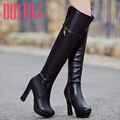 Free Shipping Fashion Ultra High Heels Boots Knee-length Boots