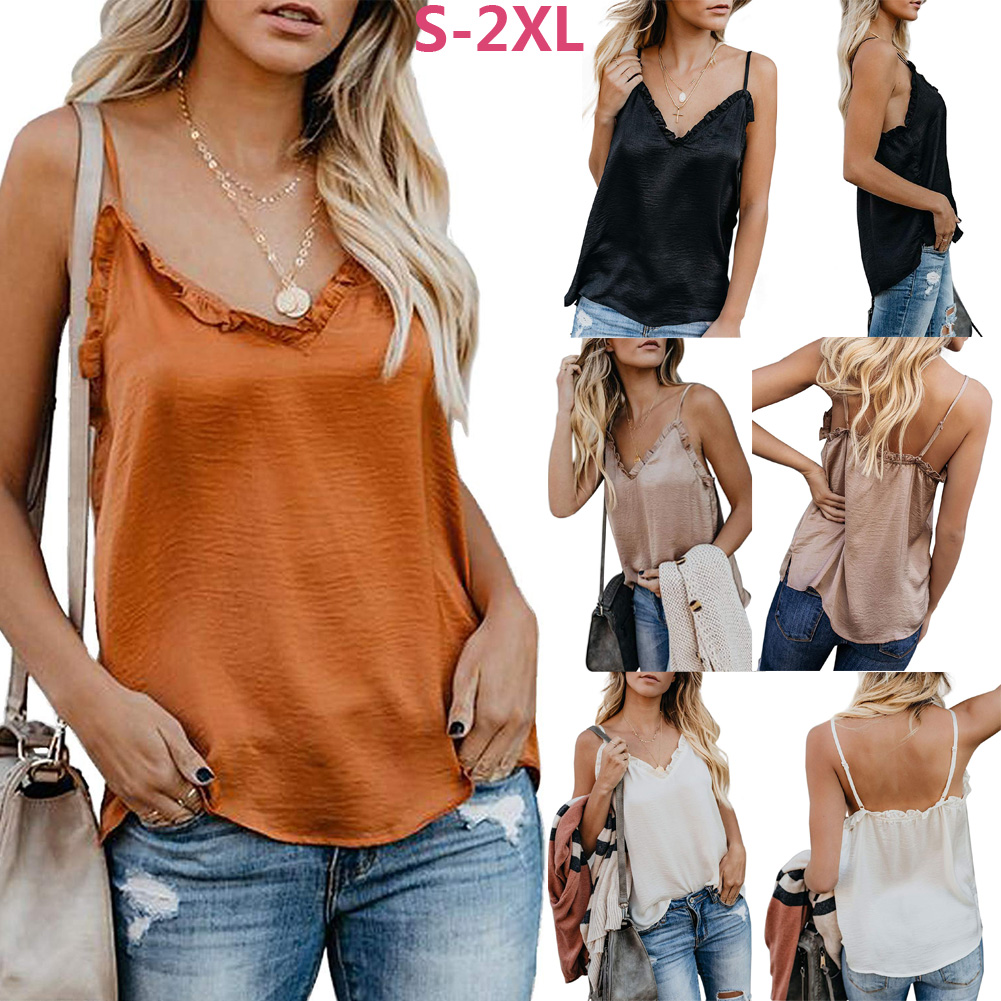 orange vest top womens